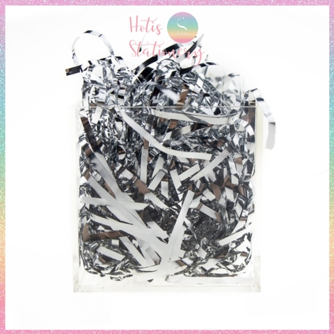 [HOTIS] Giấy rơm bóng sợi 3mm óng ánh trang trí, lót hộp quà, giỏ quà tặng sang trọng cao cấp