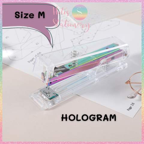 [HOTIS] Bấm kim trong suốt 4 màu hottrend sang trọng dùng decor bàn học, bàn làm việc