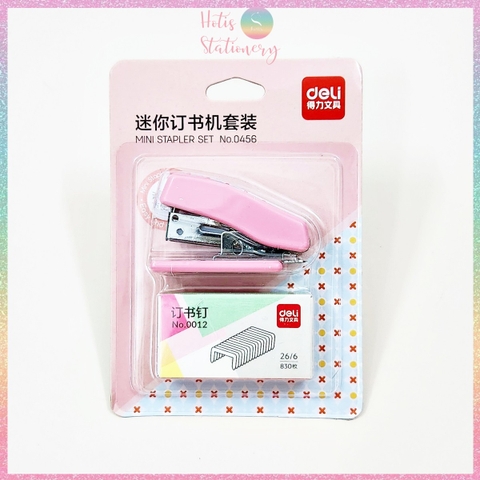 [HOTIS] Set bấm kim và kim bấm Mini Stapler Set bấm giấy siêu đáng yêu và tiện lợi