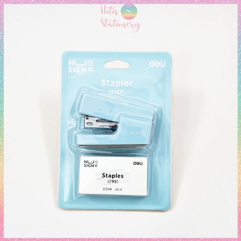 [HOTIS] Set bấm kim và kim bấm Mini Stapler Set bấm giấy siêu đáng yêu và tiện lợi