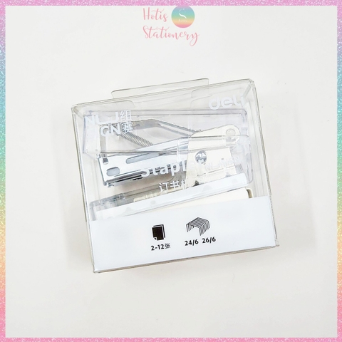 [HOTIS] Set bấm kim và kim bấm Mini Stapler Set bấm giấy siêu đáng yêu và tiện lợi