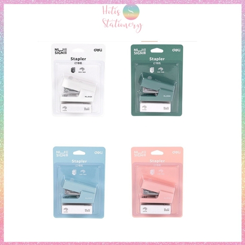 [HOTIS] Set bấm kim và kim bấm Mini Stapler Set bấm giấy siêu đáng yêu và tiện lợi