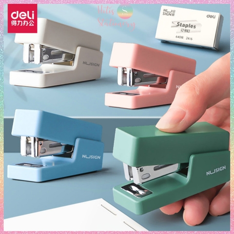 [HOTIS] Set bấm kim và kim bấm Mini Stapler Set bấm giấy siêu đáng yêu và tiện lợi