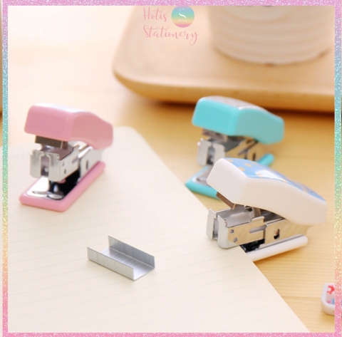 [HOTIS] Set bấm kim và kim bấm Mini Stapler Set bấm giấy siêu đáng yêu và tiện lợi