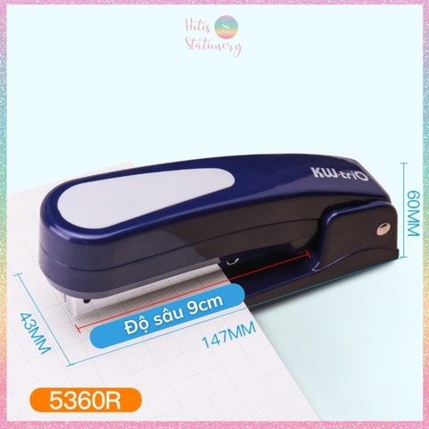 [HOTIS] Bấm kim xoay 360 độ KW-triO đóng gáy sổ - 5360R 24/6 26/6