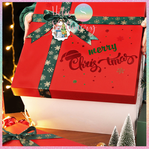 [HOTIS] Set 100 tag giấy kèm 20m dây thừng gói quà trang trí Giáng Sinh Noel