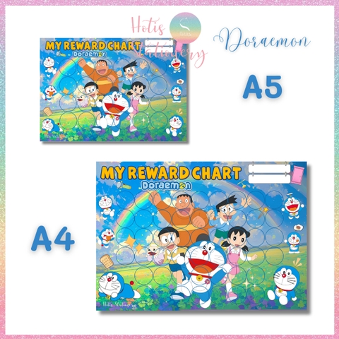 [HOTIS] GIẤY BÓNG - Set 10 tờ Phiếu tích điểm sticker khen thưởng Tiếng Anh, bảng lưu trữ sticker khen thưởng, đổi quà cho bé