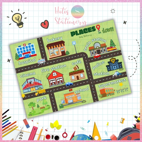 [HOTIS] Sơ đồ tư duy theo chủ đề Mindmap A4 ép nhựa dành cho học sinh tiểu học, giáo cụ dạy học