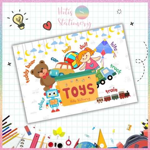 [HOTIS] Sơ đồ tư duy theo chủ đề Mindmap A4 ép nhựa dành cho học sinh tiểu học, giáo cụ dạy học