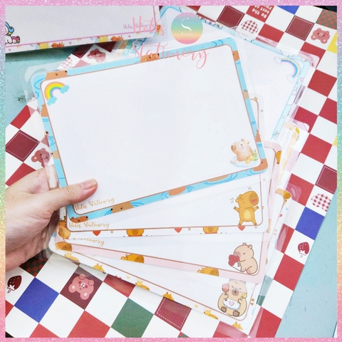[HOTIS] Set 4 Mini Board size A5 / A4, Bảng viết câu, viết từ, bảng phụ - Giấy bìa cứng ép nhựa dán bảng, giáo cụ dạy học