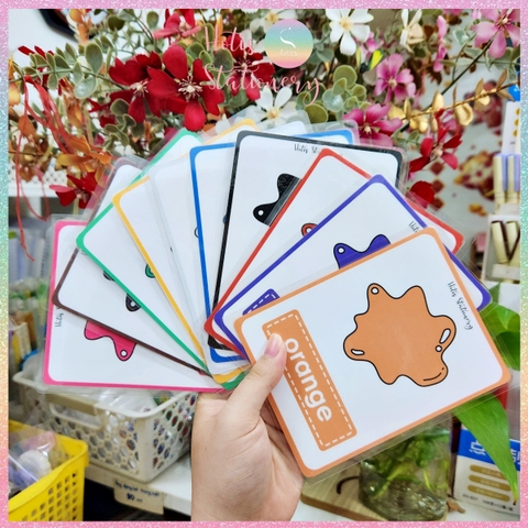[HOTIS] Thẻ học từ vựng Flashcard Tiếng Anh theo chủ đề, 2 mặt vận dụng tương tác, giấy ép nhựa, viết tẩy xóa được