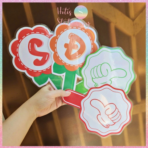 [HOTIS] Set 10 Thẻ trả lời YES NO, thẻ đáp án Đúng Sai cầm tay, thẻ trắc nghiệm, giáo cụ dạy học