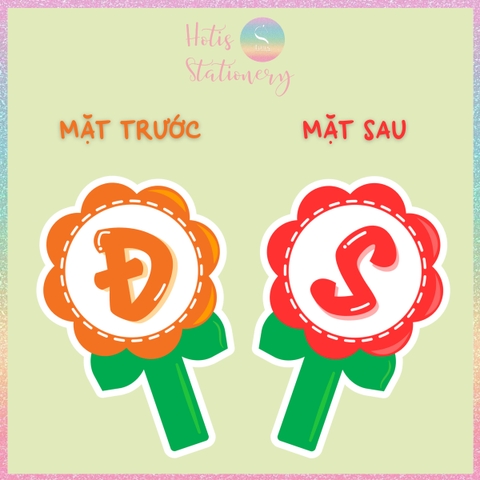 [HOTIS] Set 10 Thẻ trả lời YES NO, thẻ đáp án Đúng Sai cầm tay, thẻ trắc nghiệm, giáo cụ dạy học