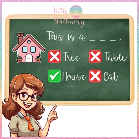 [HOTIS] Set 10 Thẻ tick cross caro trả lời đúng sai, thẻ trắc nghiệm - Giấy bìa cứng ép nhựa dán bảng, giáo cụ dạy học