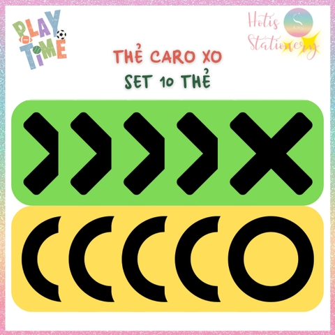 [HOTIS] Set 10 Thẻ tick cross caro trả lời đúng sai, thẻ trắc nghiệm - Giấy bìa cứng ép nhựa dán bảng, giáo cụ dạy học