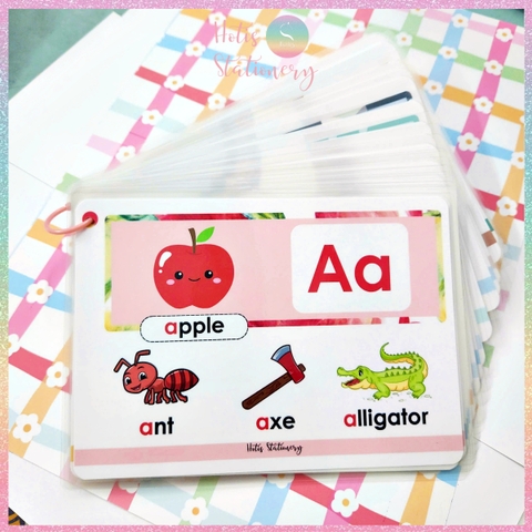 [HOTIS] Bộ 26 Thẻ Oxford Phonics World A5/ A6 1 học từ vựng Flashcard Tiếng Anh, 2 mặt vận dụng tương tác - Kèm file nghe