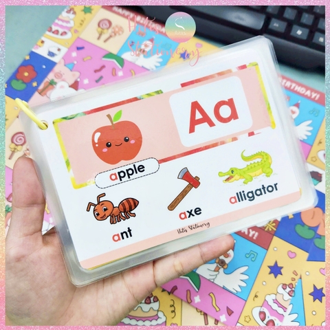 [HOTIS] Bộ 26 Thẻ Oxford Phonics World A5/ A6 1 học từ vựng Flashcard Tiếng Anh, 2 mặt vận dụng tương tác - Kèm file nghe