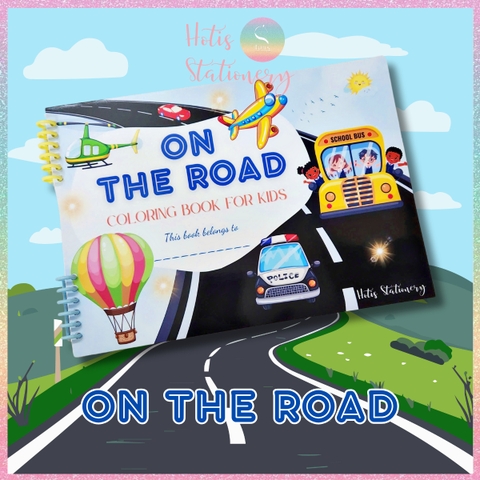 [HOTIS] Tập tô màu theo chủ đề cho bé Coloring Book For Kids - Tập tô màu 22 tờ luôn bìa