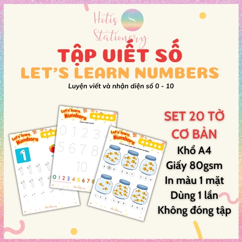 [HOTIS] Tô nét đứt, luyện nét cơ bản, tô màu cho bé 3-6 tuổi, rèn luyện tư duy, học liệu Montessori