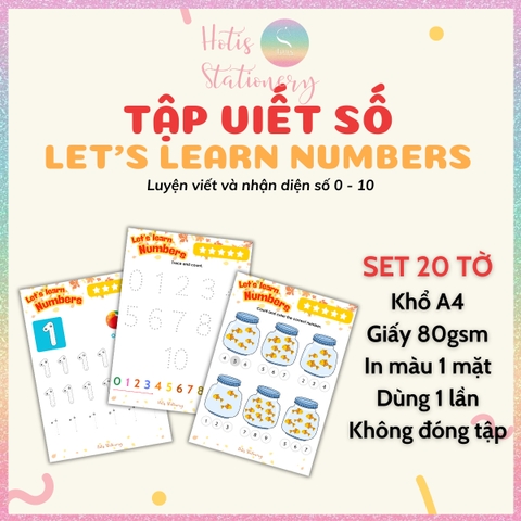 [HOTIS] Tô nét đứt, luyện nét cơ bản, tô màu cho bé 3-6 tuổi, rèn luyện tư duy, học liệu Montessori