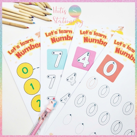 [HOTIS] Tô nét đứt, luyện nét cơ bản, tô màu cho bé 3-6 tuổi, rèn luyện tư duy, học liệu Montessori