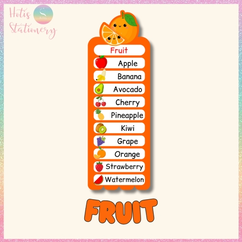 [HOTIS] Thẻ từ vựng Tiếng Anh cho bé từ 4-10 tuổi, ép nhựa, giáo cụ dạy học - Kèm file nghe