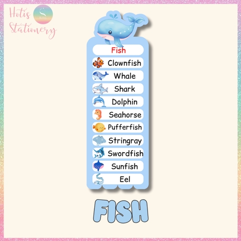 [HOTIS] Thẻ từ vựng Tiếng Anh cho bé từ 4-10 tuổi, ép nhựa, giáo cụ dạy học - Kèm file nghe