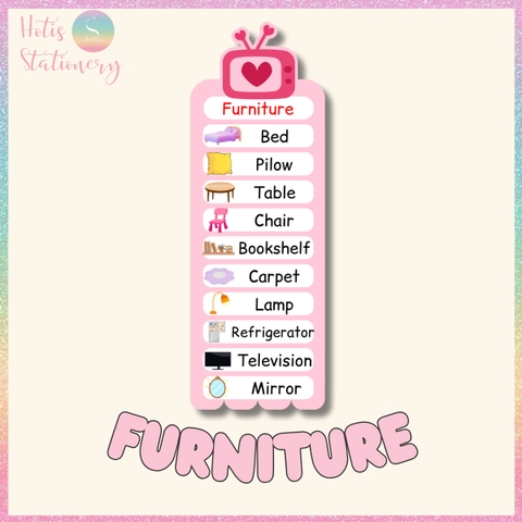 [HOTIS] Thẻ từ vựng Tiếng Anh cho bé từ 4-10 tuổi, ép nhựa, giáo cụ dạy học - Kèm file nghe