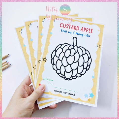 [HOTIS] Bộ 20 thẻ A5 học từ vựng Tiếng Anh kèm tranh tô màu cho bé từ 3 -  6 tuổi giúp ghi nhớ từ qua hình ảnh