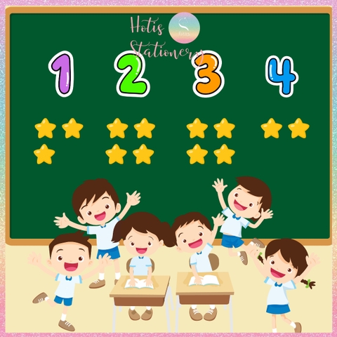 [HOTIS] Bộ 10 thẻ số chia nhóm học tập, làm phép tính, chơi minigame, giáo cụ dạy học