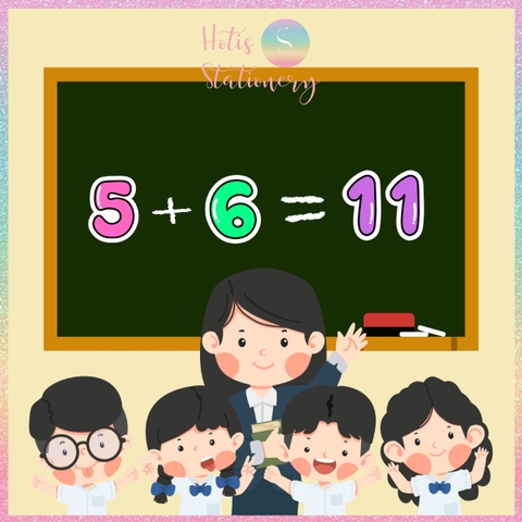 [HOTIS] Bộ 10 thẻ số chia nhóm học tập, làm phép tính, chơi minigame, giáo cụ dạy học