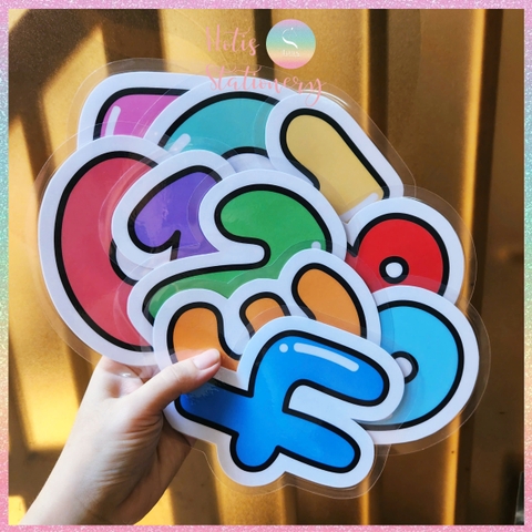 [HOTIS] Bộ 10 thẻ số chia nhóm học tập, làm phép tính, chơi minigame, giáo cụ dạy học