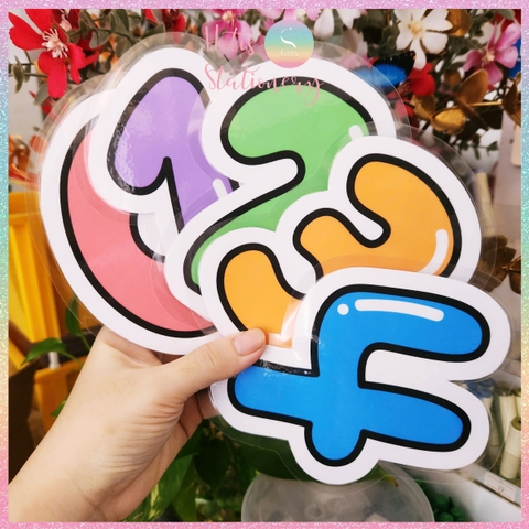 [HOTIS] Bộ 10 thẻ số chia nhóm học tập, làm phép tính, chơi minigame, giáo cụ dạy học