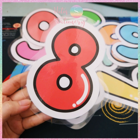 [HOTIS] Bộ 10 thẻ số chia nhóm học tập, làm phép tính, chơi minigame, giáo cụ dạy học