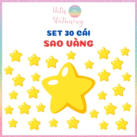 [HOTIS] Set 30 thẻ cảm xúc, thẻ sao vàng hoạt động lớp, chơi minigame, ép nhựa, giáo cụ dạy học