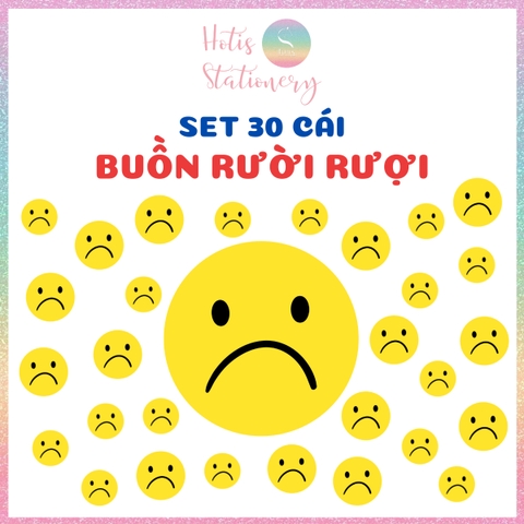 [HOTIS] Set 30 thẻ cảm xúc, thẻ sao vàng hoạt động lớp, chơi minigame, ép nhựa, giáo cụ dạy học