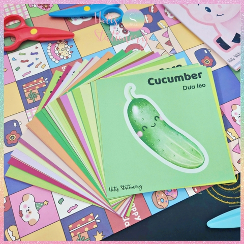 [HOTIS] Set 40 tờ bé làm quen cách cầm kéo tập cắt giấy và học từ vựng Tiếng Anh, đồ chơi phát triển kỹ năng