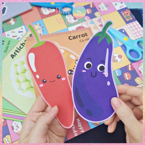 [HOTIS] Set 40 tờ bé làm quen cách cầm kéo tập cắt giấy và học từ vựng Tiếng Anh, đồ chơi phát triển kỹ năng