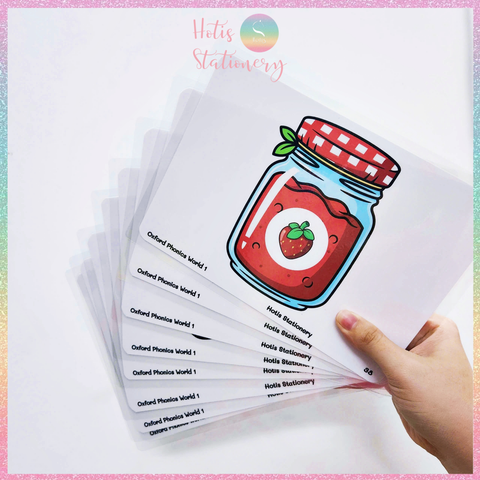 [HOTIS] Bộ 104 Thẻ Flashcard Oxford Phonics World I Học Tiếng Anh Cho Bé - Ép Nhựa Chống Nước Cao Cấp