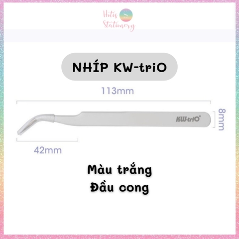 [HOTIS] Nhíp gắp sticker TWEEZERS/ KW-triO dùng trong bullet journal, nhíp gắp đầu cong đầu thẳng