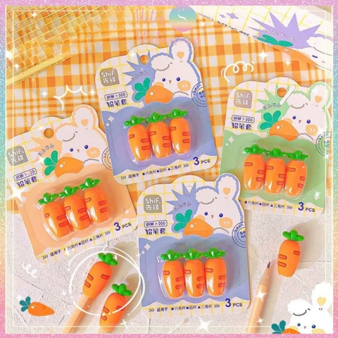 [HOTIS] Nắp đậy bút chì Pencil Cap mũ bút chì hoạt hình ngộ nghĩnh đáng yêu cho bé