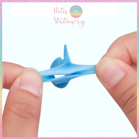 [HOTIS] Set 10 cá heo cầm bút chì, dụng cụ tập viết chữ đẹp cho bé, dụng cụ định vị cầm bút silicon