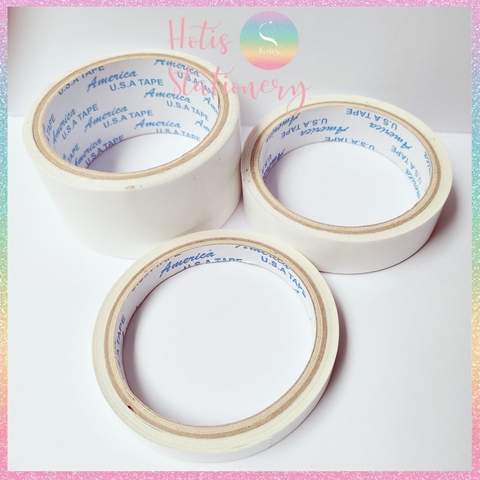 [HOTIS] Băng keo 2 mặt 0.5F/ 1.2F/ 2.4F/ 4.8F cắt dán thủ công DIY handmade