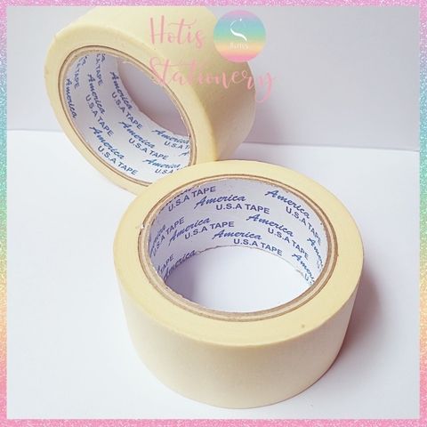 [HOTIS] Băng keo giấy 1.2F/ 1.4F/ 4.8F viết được, cố định giấy vẽ, chặn lem màu