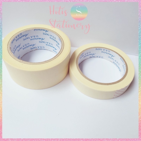 [HOTIS] Băng keo giấy 1.2F/ 1.4F/ 4.8F viết được, cố định giấy vẽ, chặn lem màu