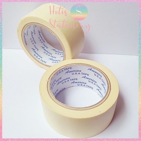 [HOTIS] Băng keo giấy 1.2F/ 1.4F/ 4.8F viết được, cố định giấy vẽ, chặn lem màu