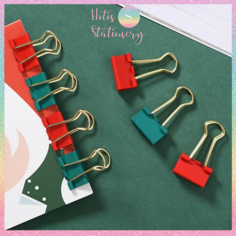 [HOTIS] Bộ Quà tặng VPP Giáng Sinh - Combo kẹp giấy, kẹp bướm, đinh ghim, nam châm, đồ bấm kim và kim bấm