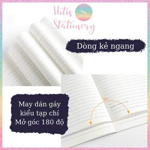 [HOTIS] Sổ tay Notebook Miss Time Illustration dạng tạp chí - B5 80/ 120 trang