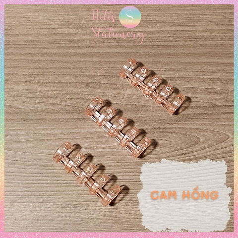 [HOTIS] Thanh còng mini 5 còng - Binder A7/ A6/ A5/ B5/ A4