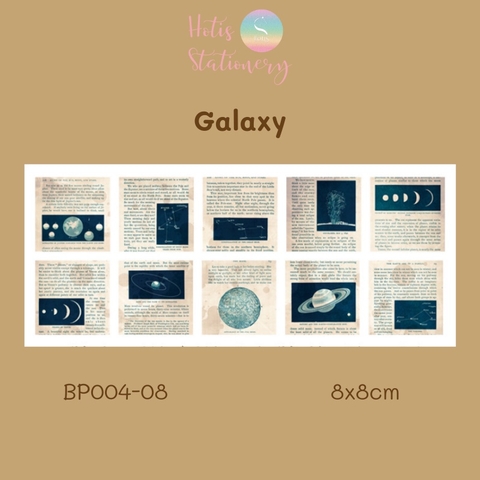 [HOTIS] Set giấy nền retro vintage họa tiết báo cũ chữ Tiếng Anh - 60 tờ